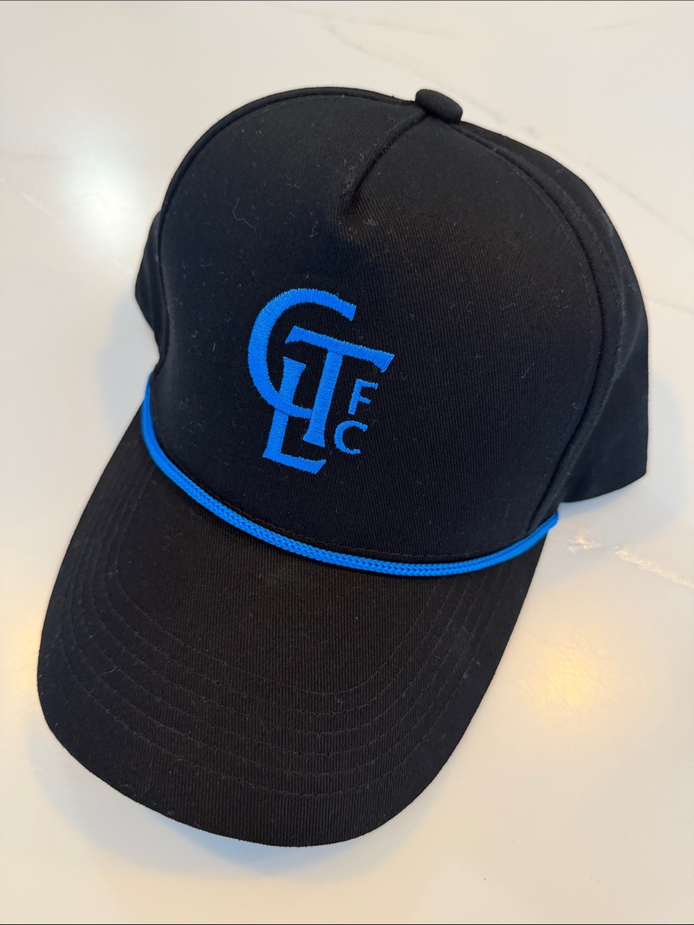 Charlotte FC Black and Blue Logo Rope Cap
